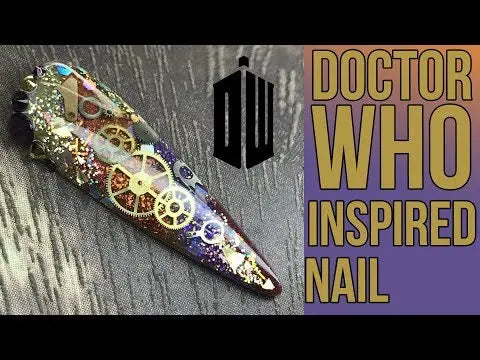 Metallic Nail Art Decals - Cogs   Naio Nails