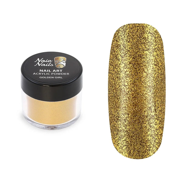 Golden Girl Acrylic Powder - 12g   Naio Nails