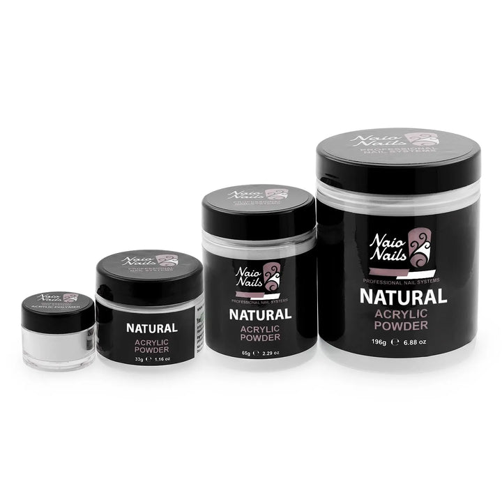 Natural Acrylic Powder 12g - 195g   Naio Nails