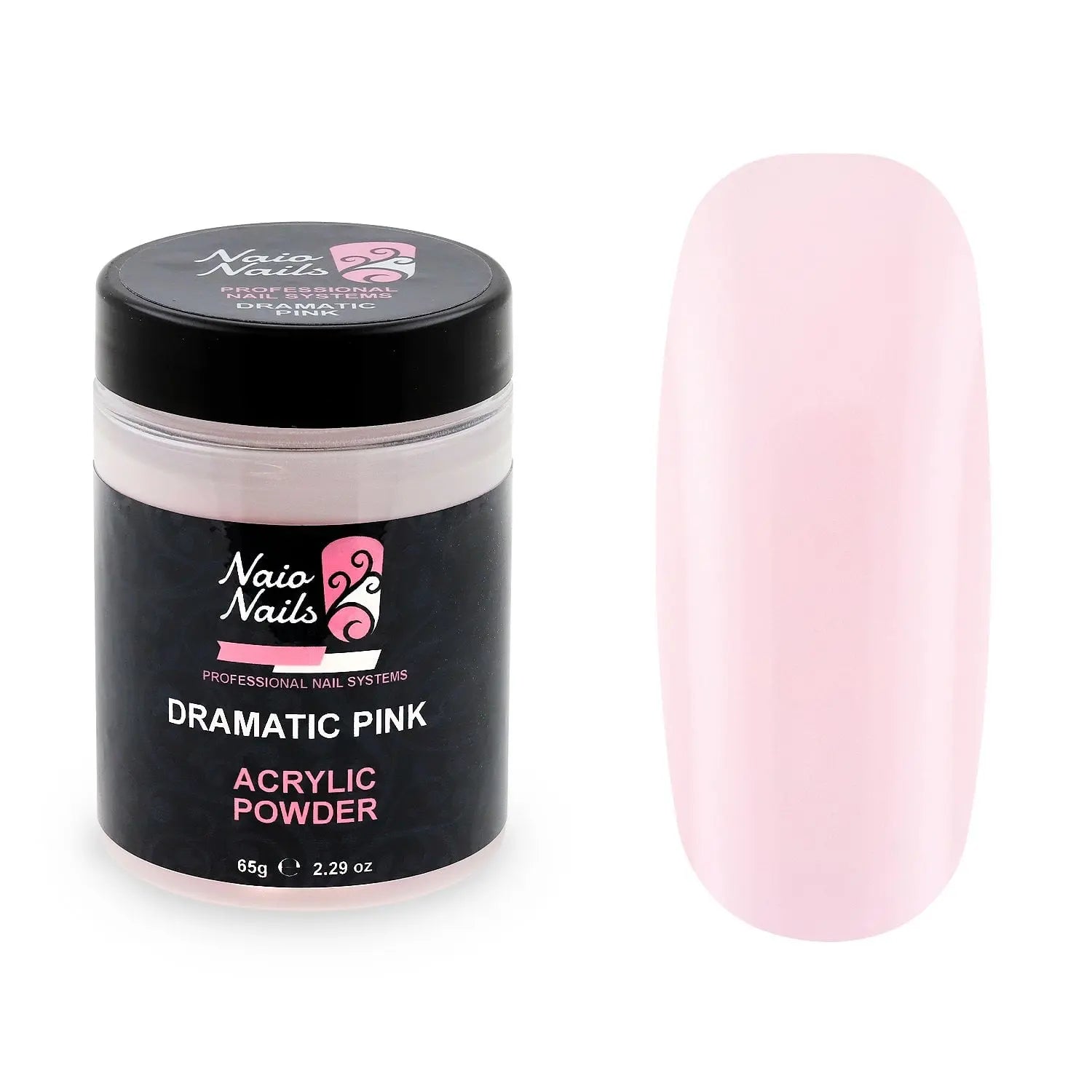Dramatic Pink Transparent Acrylic Powder 12g - 195g   Naio Nails