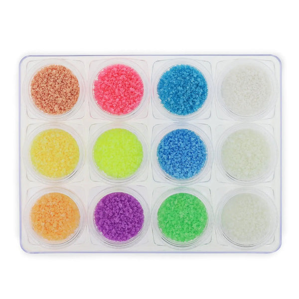 Glow in the Dark Glitter Pigment Set - NGS-001 - Chunky   Naio Nails