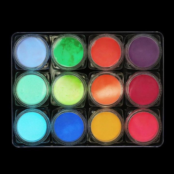 Glow in the Dark Pigment Set - NGS-002 - Superfine   Naio Nails