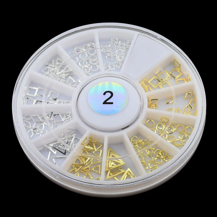 Metallic Nail Art Decals - Gold & Silver Frames   Naio Nails