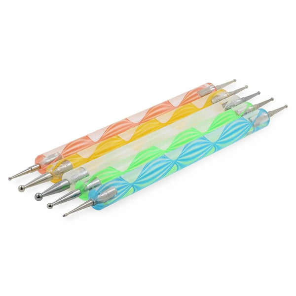 Set of 5 Multi-Coloured Dotting Tools   Naio Nails