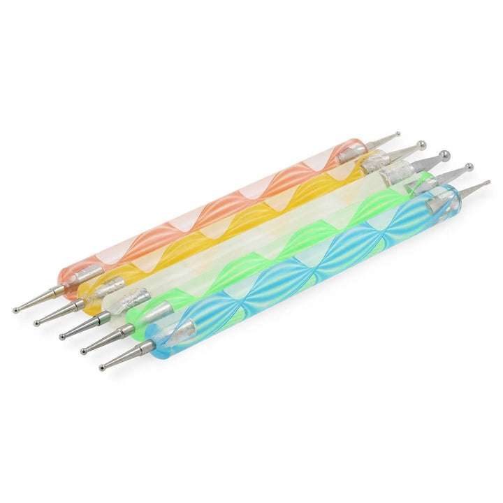 Set of 5 Multi-Coloured Dotting Tools   Naio Nails