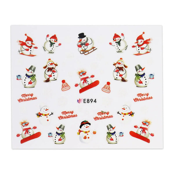 Christmas Sticker - Snowman   Naio Nails