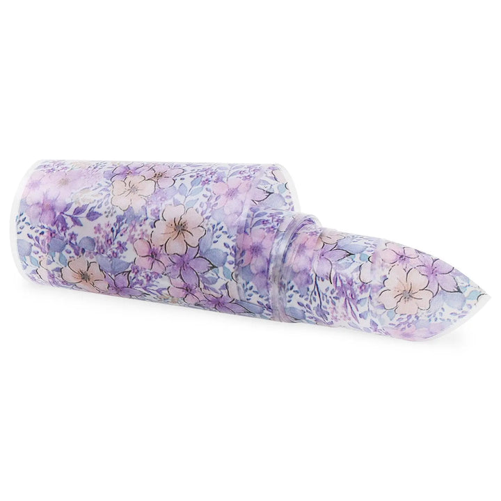 NF-046 Pastel Painted Flowers - Transfer Foil Strip   Naio Nails