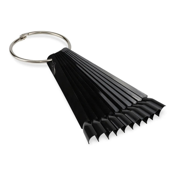 Black Colour Display Fan - Pack of 50   Naio Nails