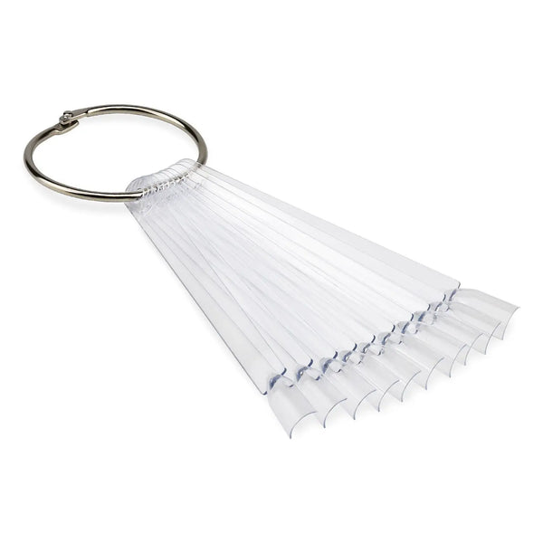 Clear Colour Display Fan - Pack of 50   Naio Nails