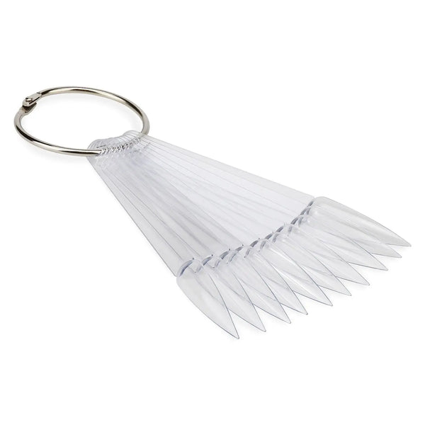 Clear Stiletto Colour Display Fan - Pack of 50   Naio Nails