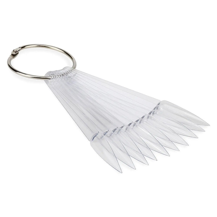 Clear Stiletto Colour Display Fan - Pack of 50   Naio Nails