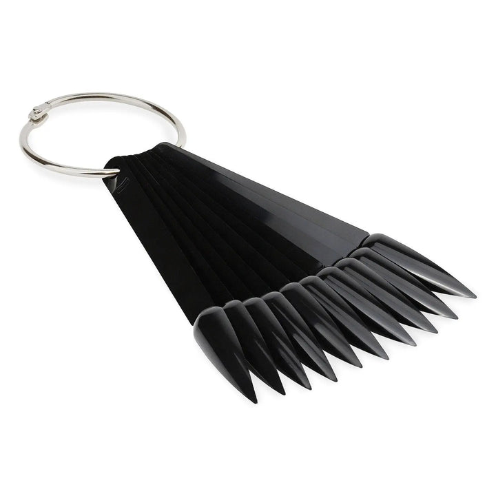 Black Stiletto Colour Display Fan - Pack of 50   Naio Nails