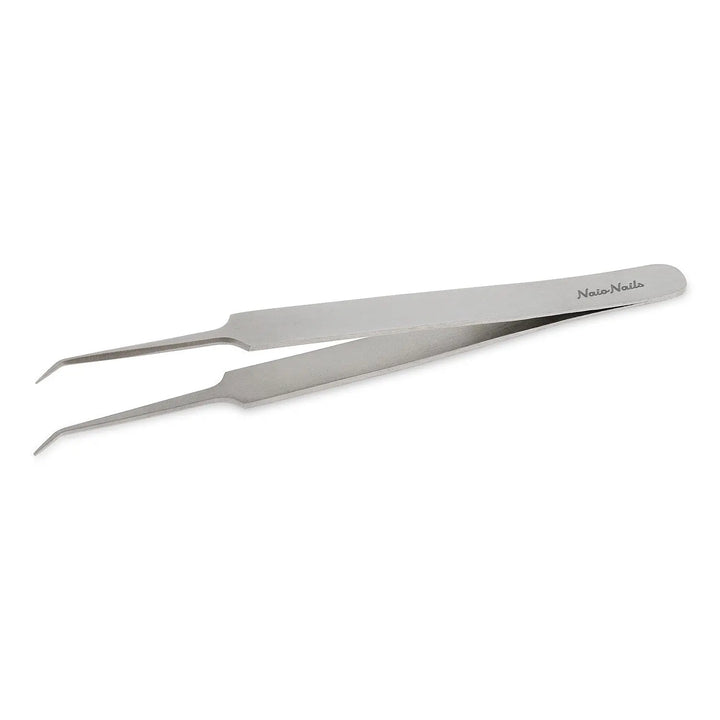 Stainless Steel Needle Nose Angled Tweezers   Naio Nails