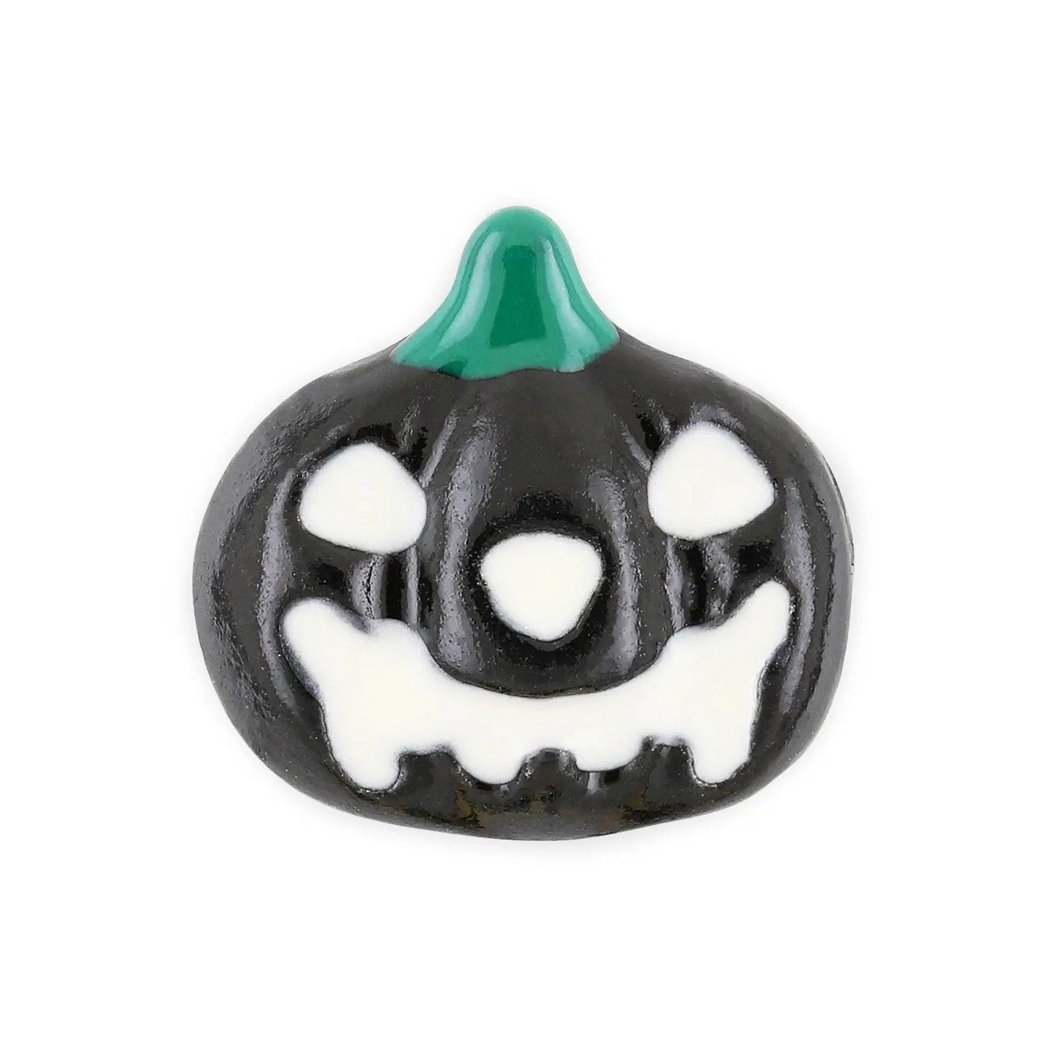 Pot of 4 Black Pumpkin Jack o'lantern Halloween Charms   Naio Nails