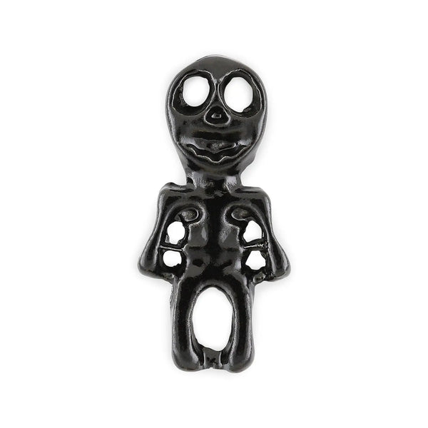 Pot of 4 Black Skeleton Halloween Charms   Naio Nails