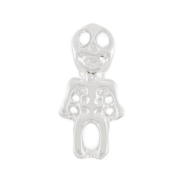 Pot of 4 Silver Skeleton Halloween Charms   Naio Nails