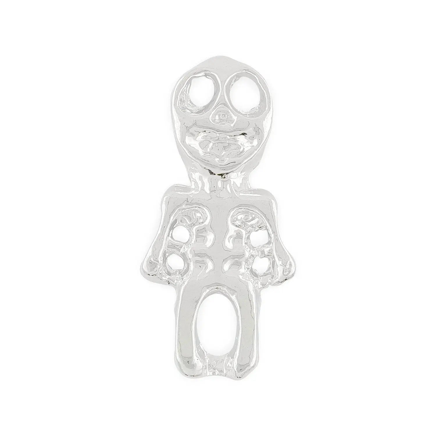 Pot of 4 Silver Skeleton Halloween Charms   Naio Nails
