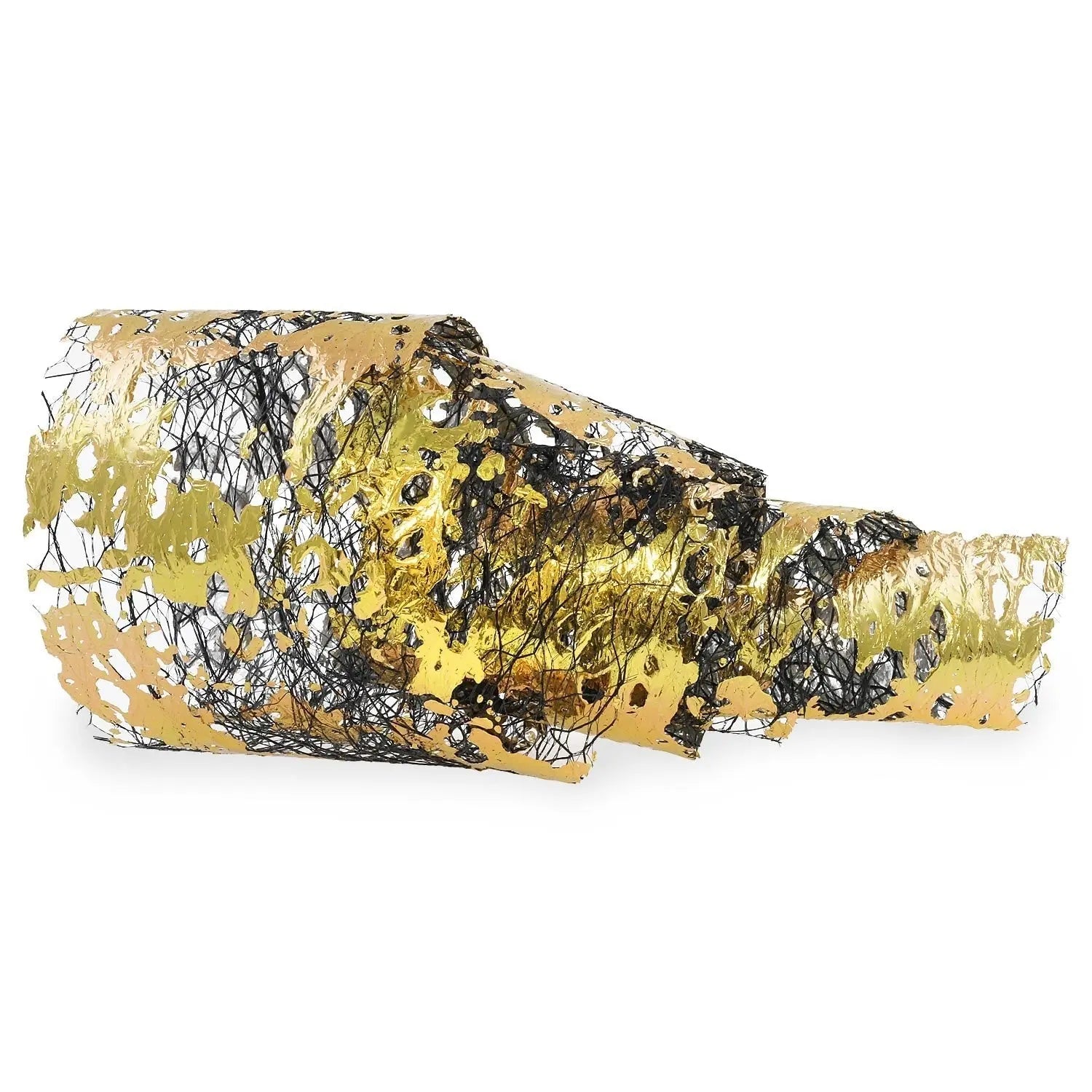 Gold Foil Black Netting   Naio Nails