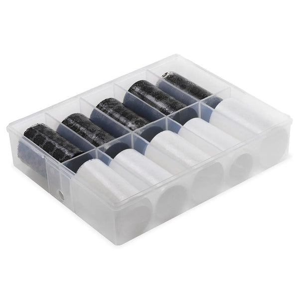 NFS-002 Black & White Lace - Transfer Foil Set   Naio Nails