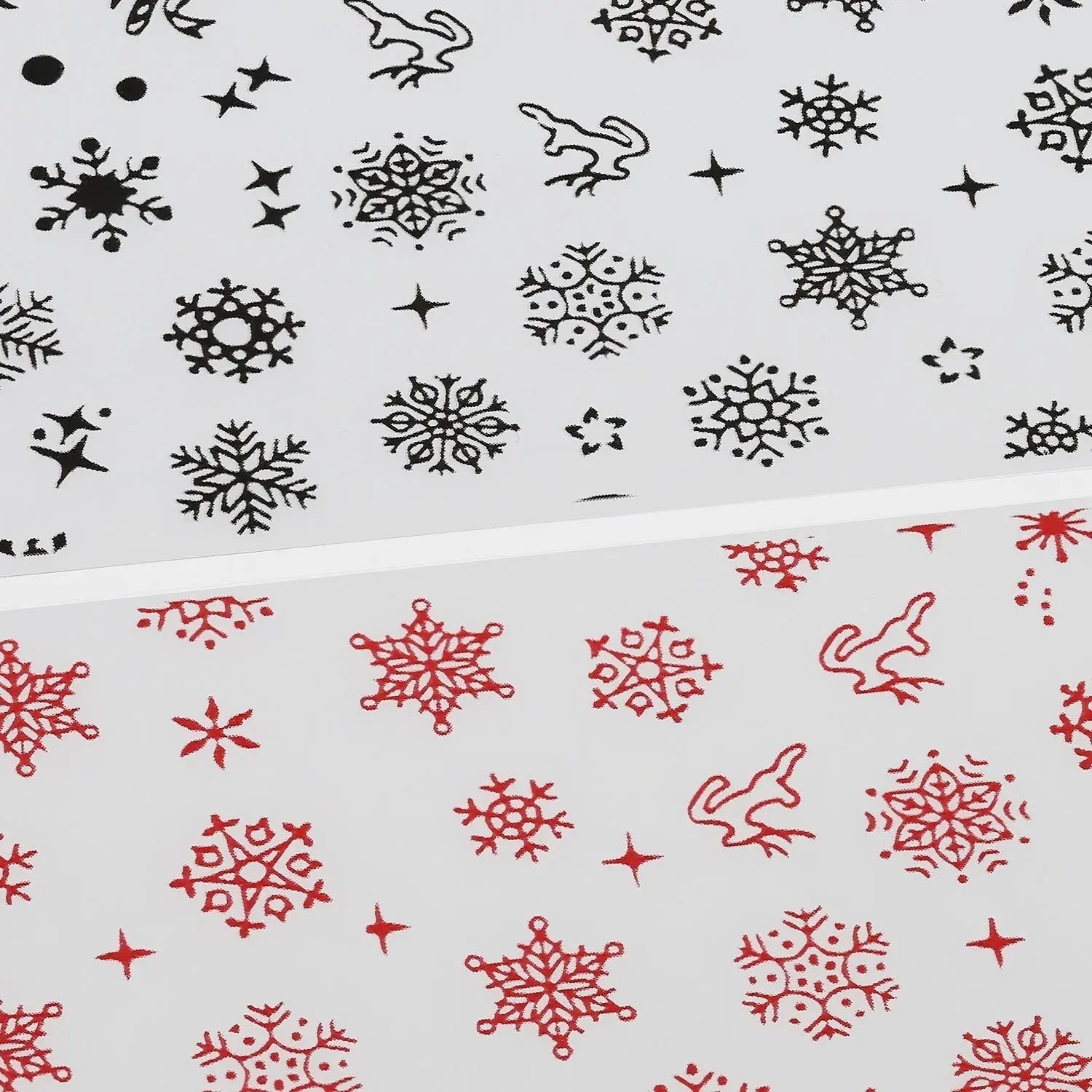 NFS-013 Snowflake & Reindeer - Christmas Transfer Foil Set   Naio Nails