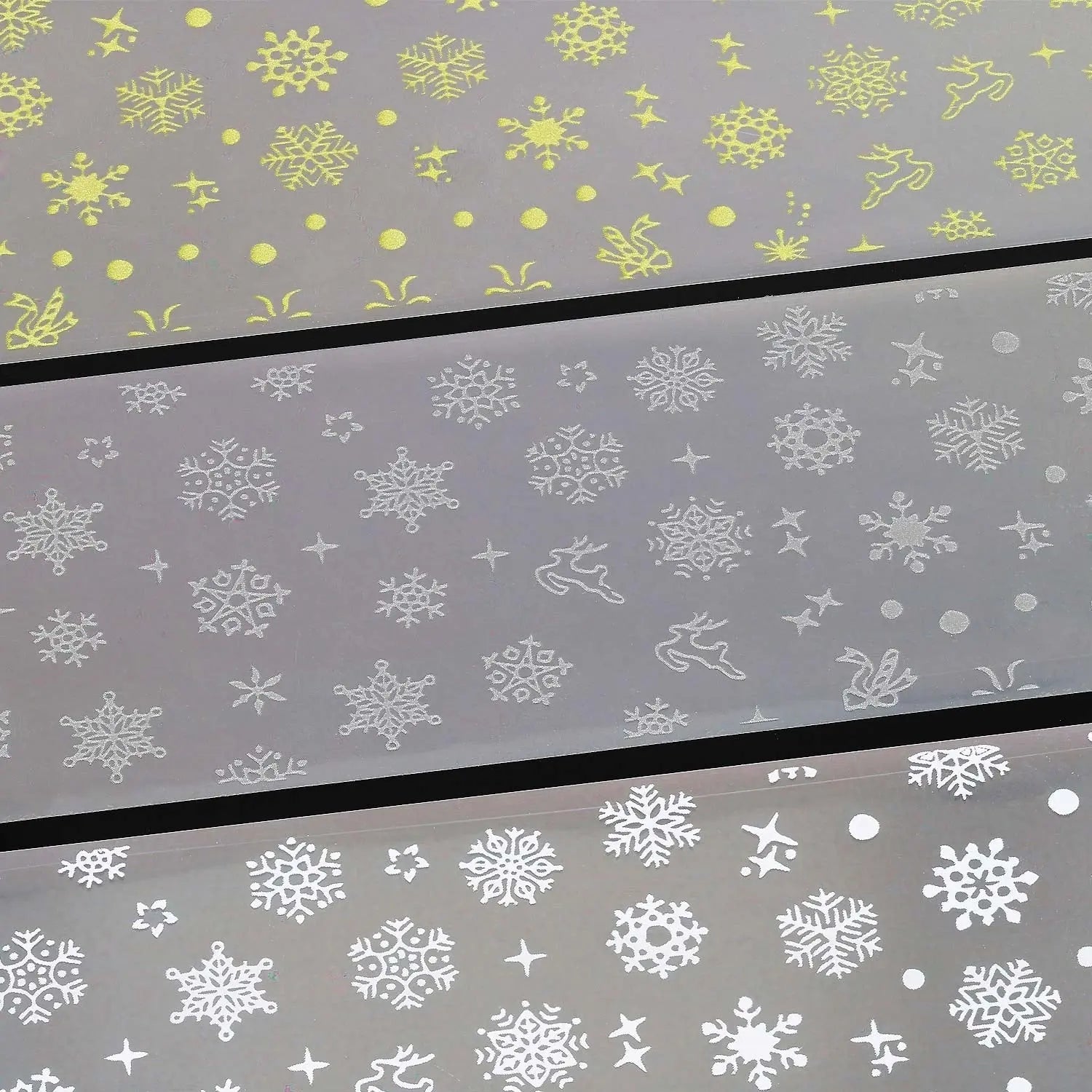 NFS-013 Snowflake & Reindeer - Christmas Transfer Foil Set   Naio Nails