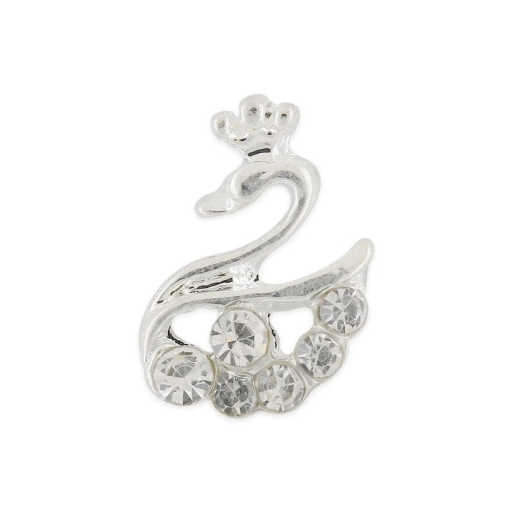 Pot of 10 Charms - Silver Swan   Naio Nails