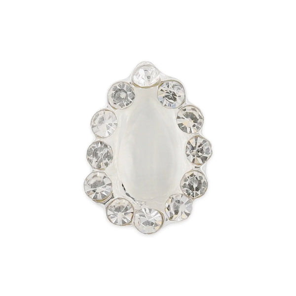 Pot of 10 Charms - Pearly Teardrop   Naio Nails