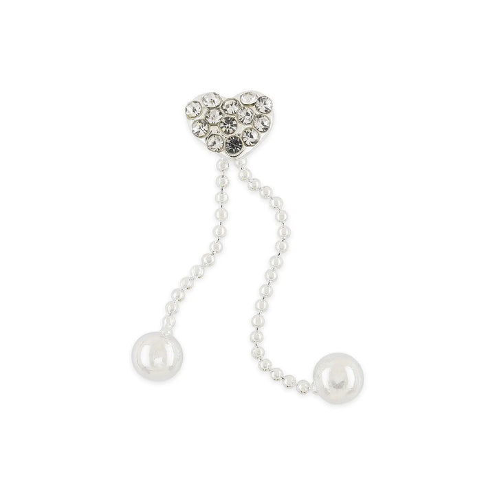 Pot of 10 Charms - Silver Heart Dangle   Naio Nails