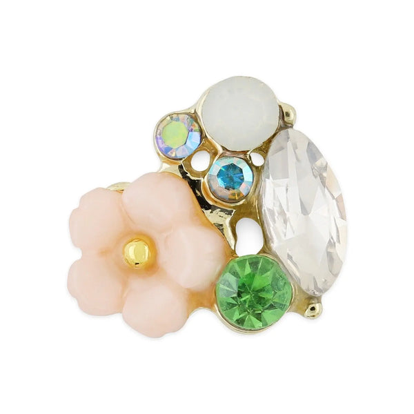 Pot of 10 Charms - Pastel Pink Floral   Naio Nails