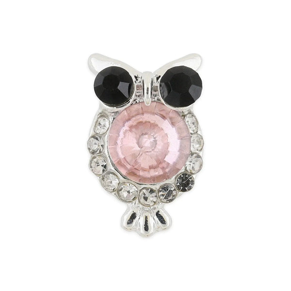 Pot of 10 Charms - Pink Owl   Naio Nails