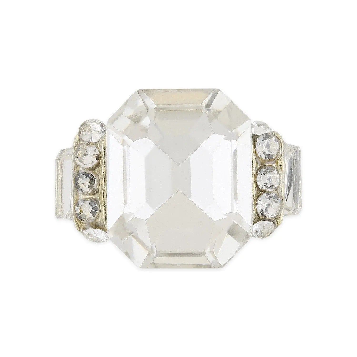 Pot of 10 Charms - Emerald Cut Crystal   Naio Nails