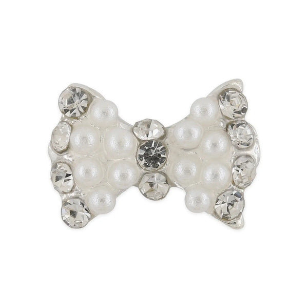 Pot of 10 Charms - Pearl Bow   Naio Nails