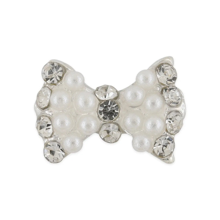 Pot of 10 Charms - Pearl Bow   Naio Nails
