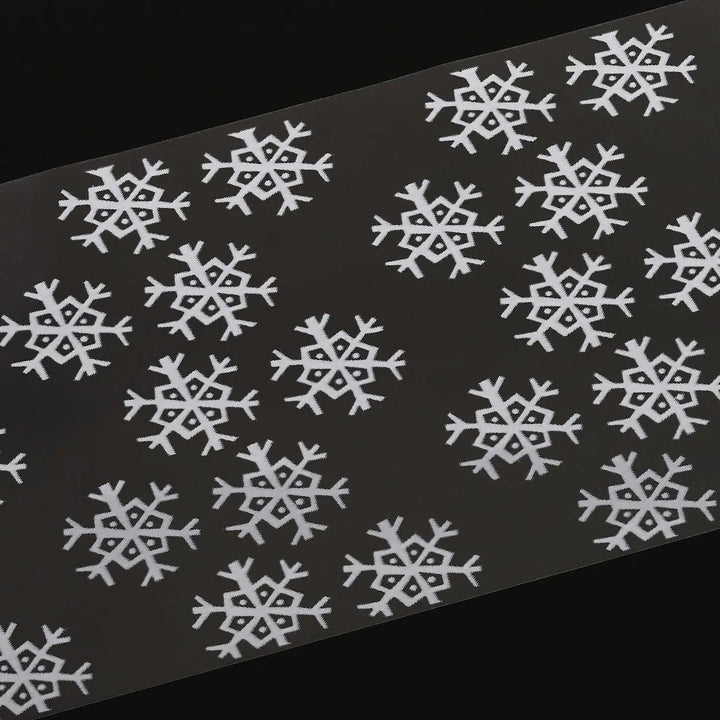 NF-062 White Snowflake - Transfer Foil Strip   Naio Nails