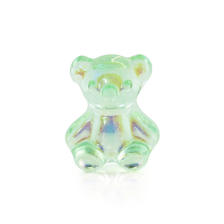 Pot of 5 Charms - Green Teddybear   Naio Nails