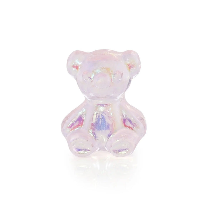Pot of 5 Charms - Pastel Pink Teddybear   Naio Nails