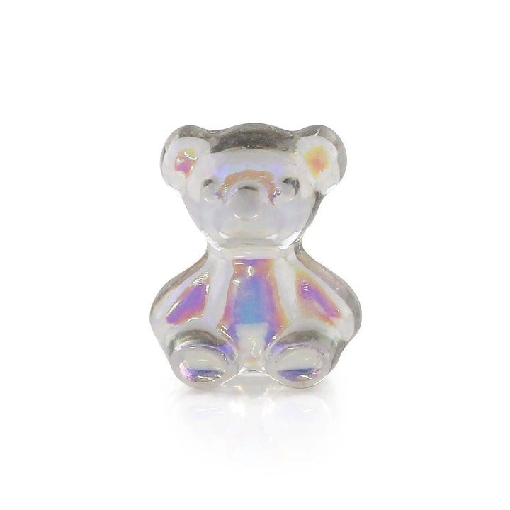 Pot of 5 Charms - Charcoal Teddybear   Naio Nails