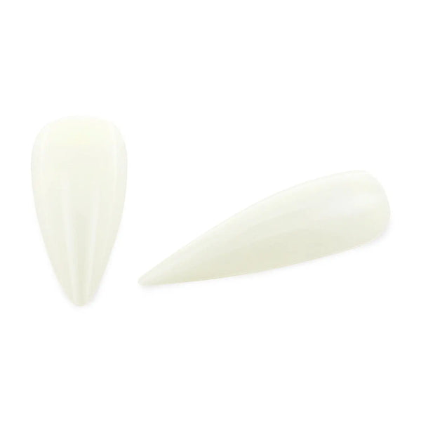 Full Cover Long Stiletto - Natural Nail Tips - 360 Tips   Naio Nails