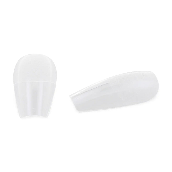Full Cover Ballerina - Clear Nail Tips - 360 Tips   Naio Nails