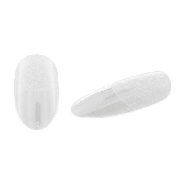 Full Cover Long Almond - Clear Nail Tips - 360 Tips   Naio Nails