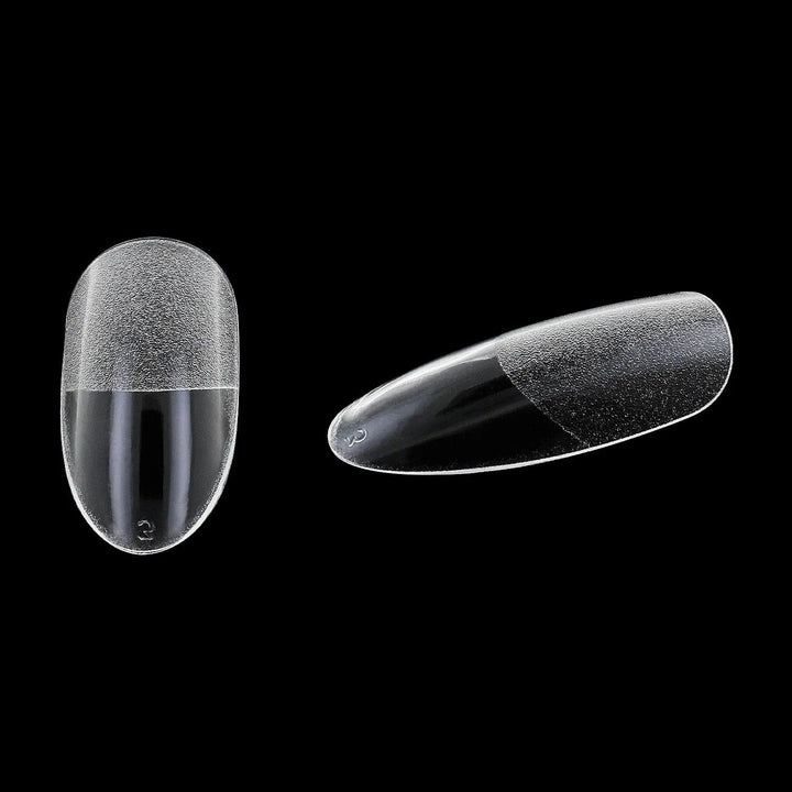 Full Cover Long Almond - Clear Nail Tips - 360 Tips   Naio Nails