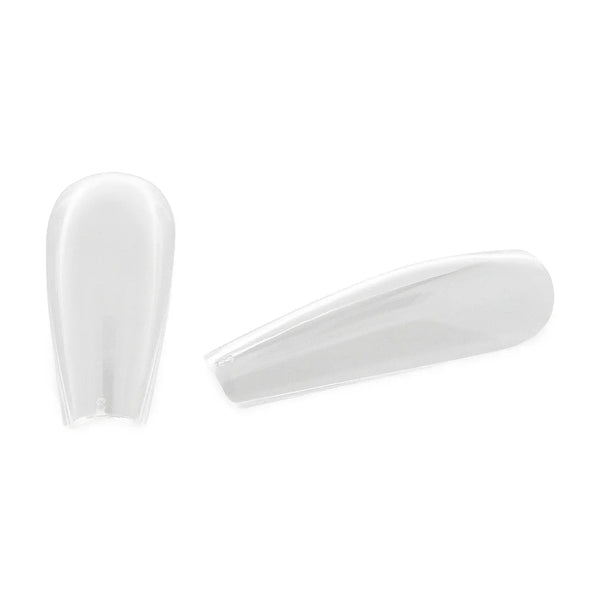 Full Cover Long Ballerina - Clear Nail Tips - 360 Tips   Naio Nails