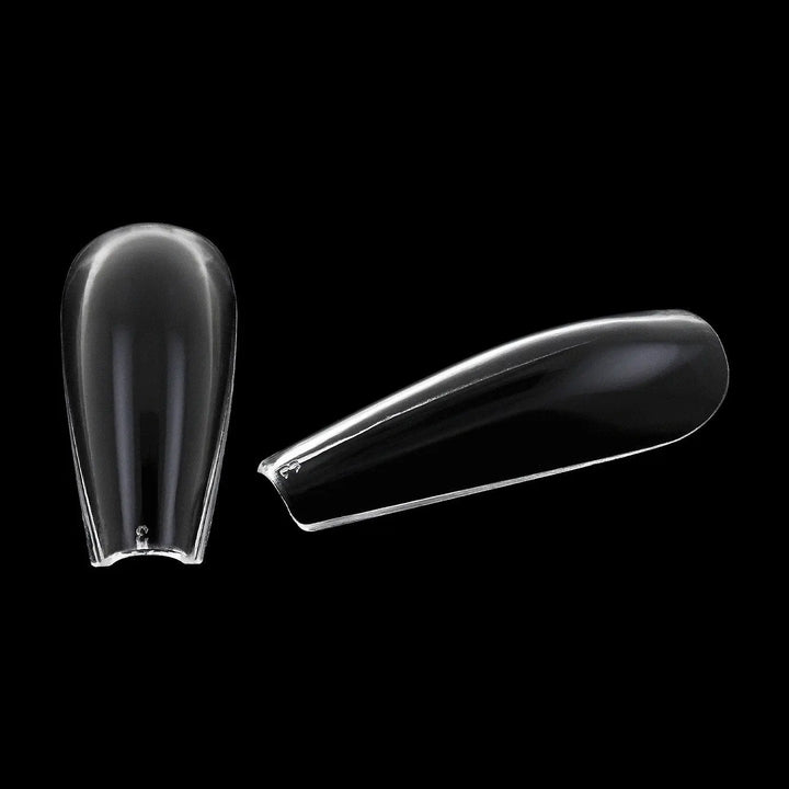 Full Cover Long Ballerina - Clear Nail Tips - 360 Tips   Naio Nails