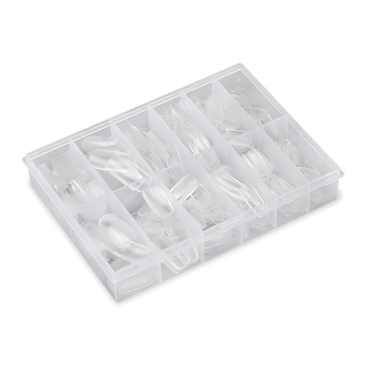 Full Cover Classic Square - Clear Nail Tips - 360 Tips   Naio Nails