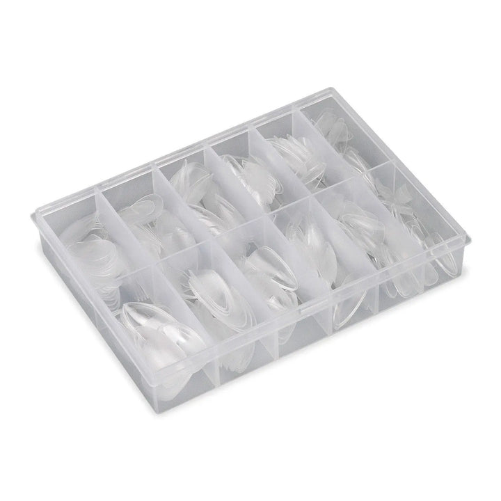 Full Cover Almond - Clear Nail Tips - 360 Tips   Naio Nails