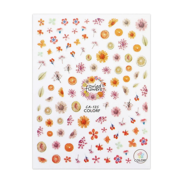 Sticker Sheet - Fruit & Flowers   Naio Nails