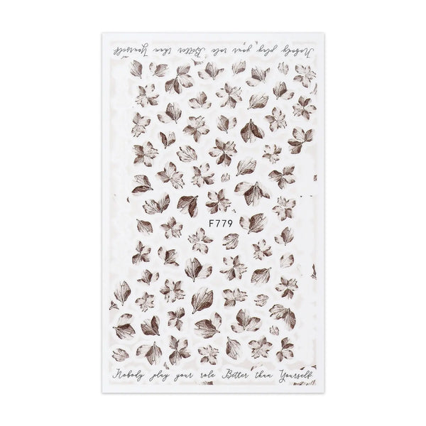 Sticker Sheet - Pressed Leaves   Naio Nails