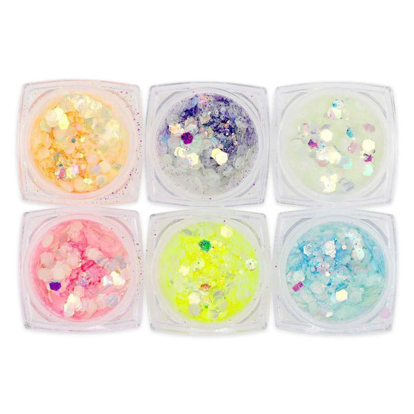 Glow in the Dark Glitter Set - NGS-017   Naio Nails