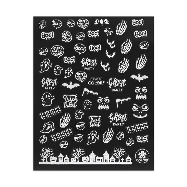 Glow in the Dark Halloween Stickers - Various Designs   Naio Nails