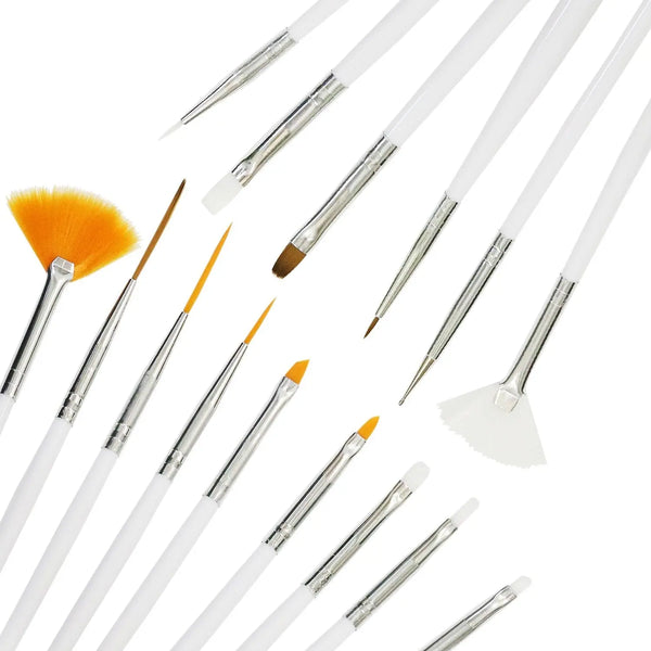 Set of 15 Nail Art Brushes   Naio Nails